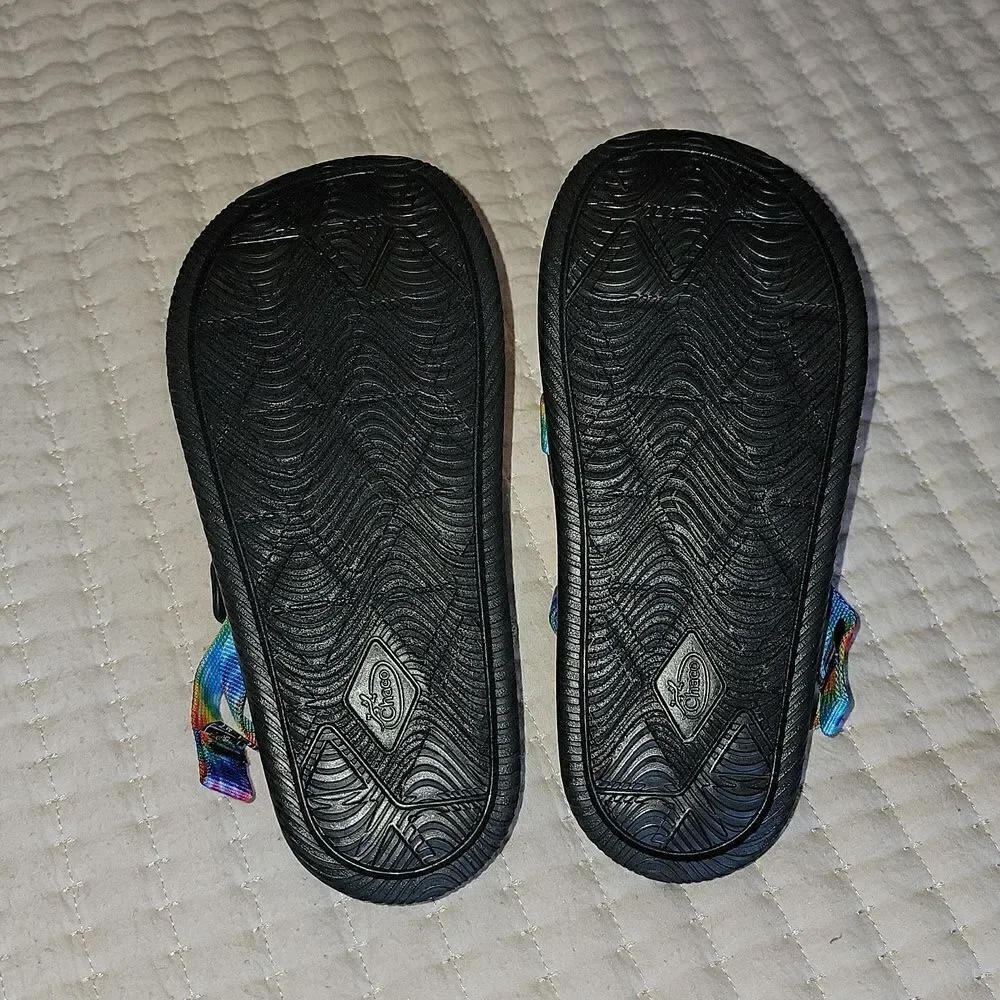 New Chaco Chillos Tie Dye Adjustable Strap Performance Sport Sandals Size Kids 2